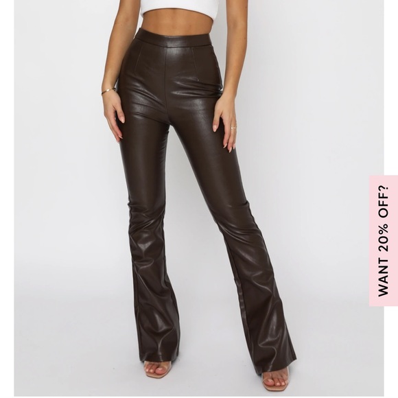 White Fox Boutique Pants - WHITE FOX // leather pants